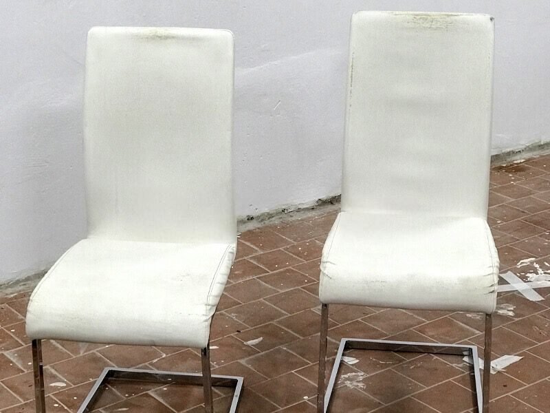 Before dining chair restoration