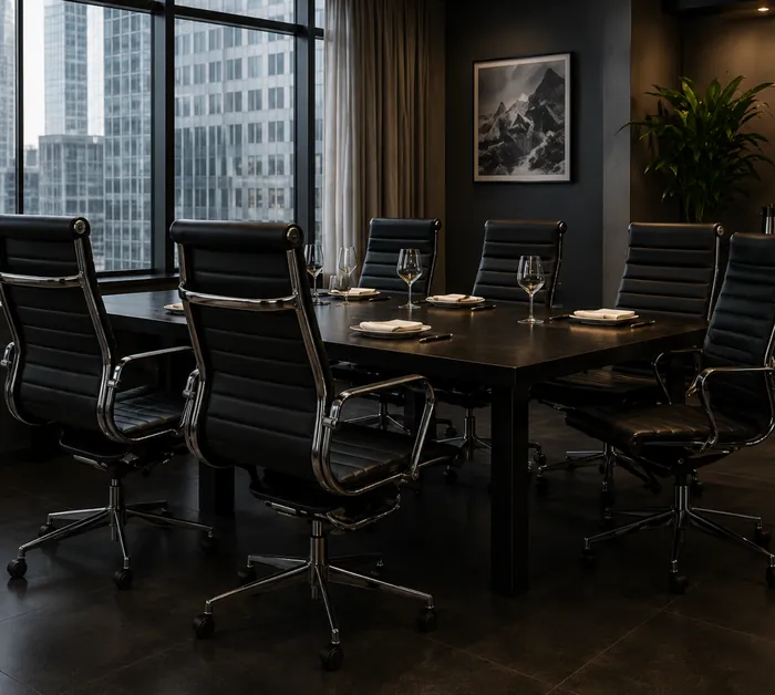 Corporate office leather chair restoration NYC