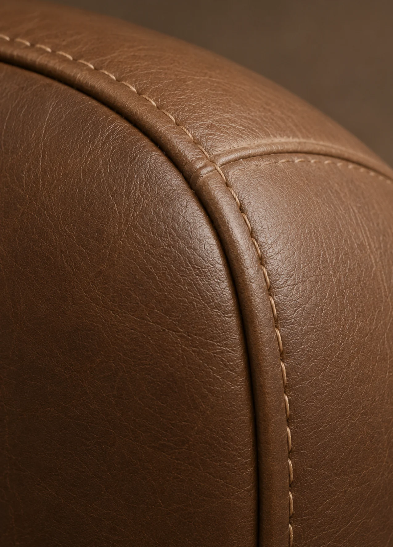 Leather sofa panel after commercial panel repair