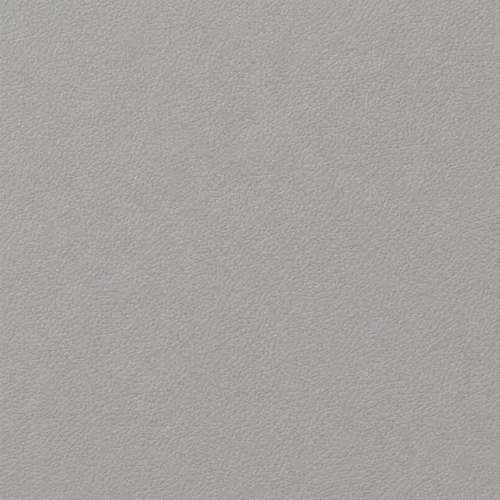 Macro swatch of grey commercial vinyl with an embossed contract-grade grain