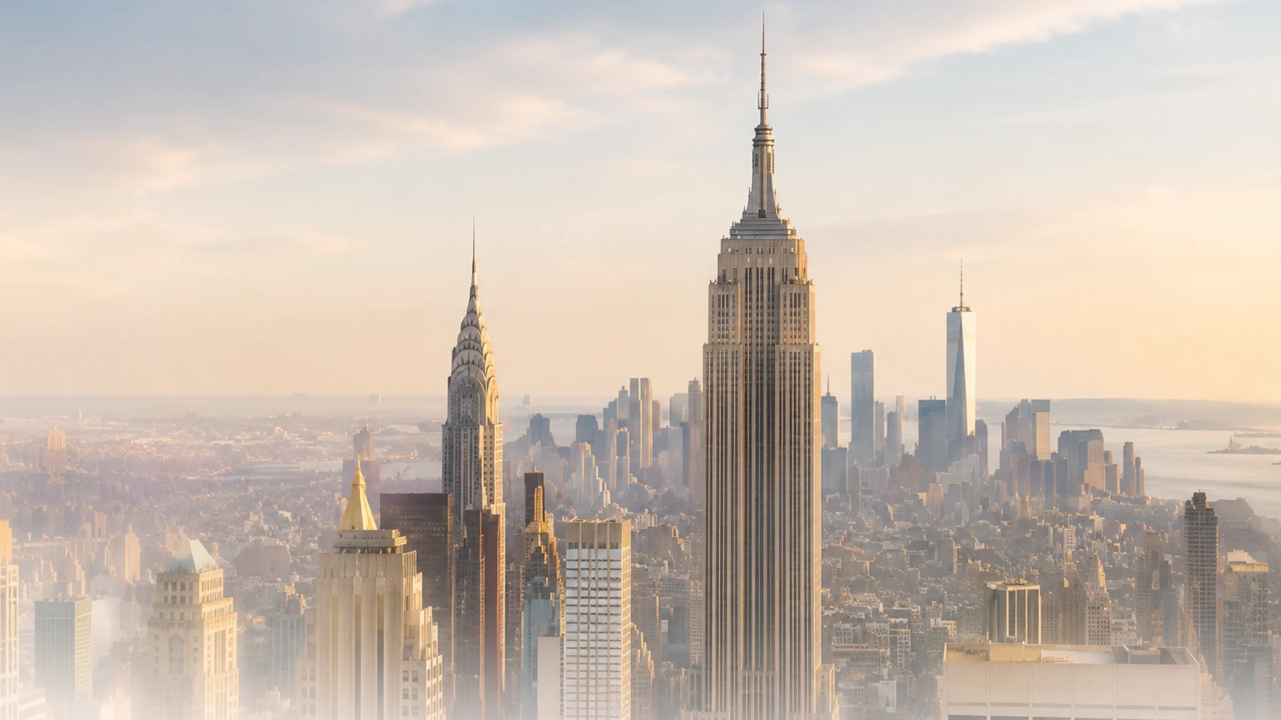 The Manhattan skyline