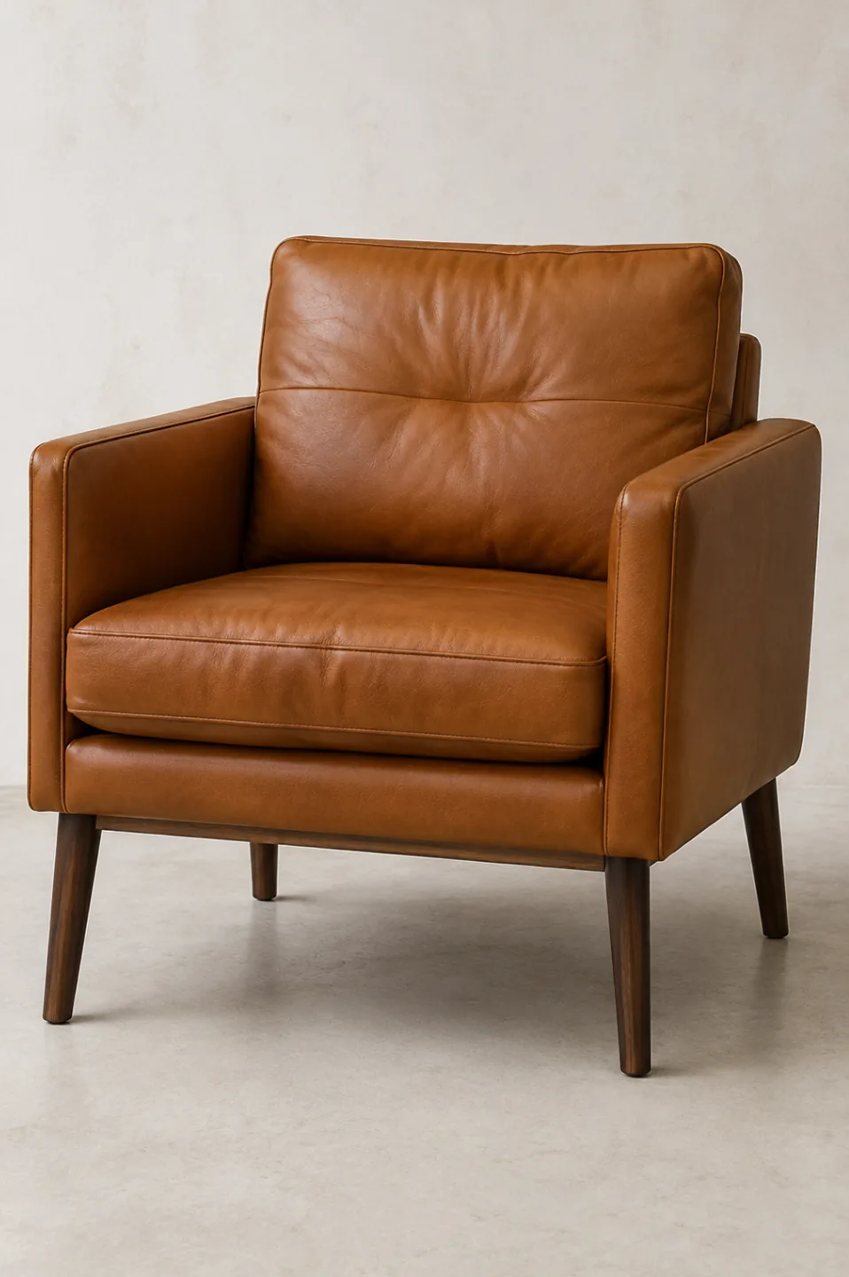 New aniline leather hides being fitted to an existing frame during reupholstery