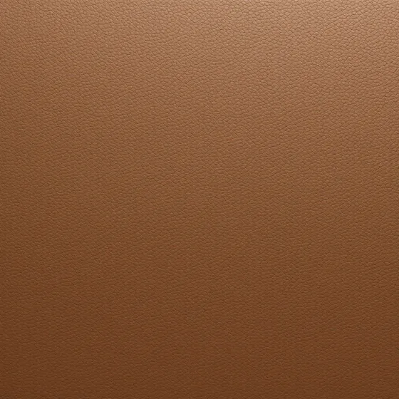 A warm brown coated fabric swatch with a soft matte pebbled leather-like grain