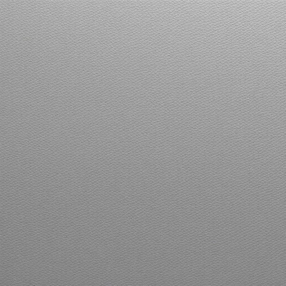 A mid gray vinyl swatch with a fine even embossed pebble grain