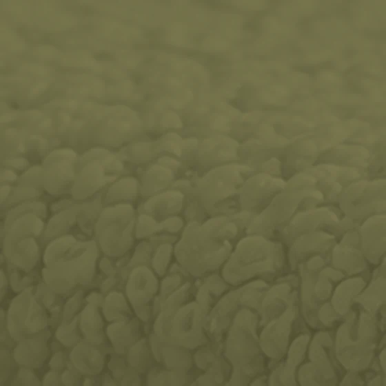Bouclé upholstery fabric texture in a deep olive color