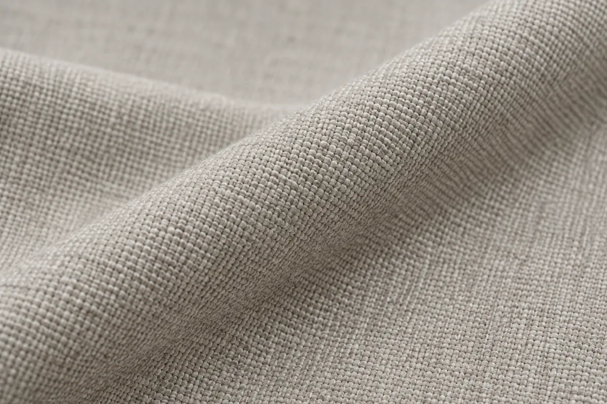 Woven upholstery fabric swatch showing texture and weave