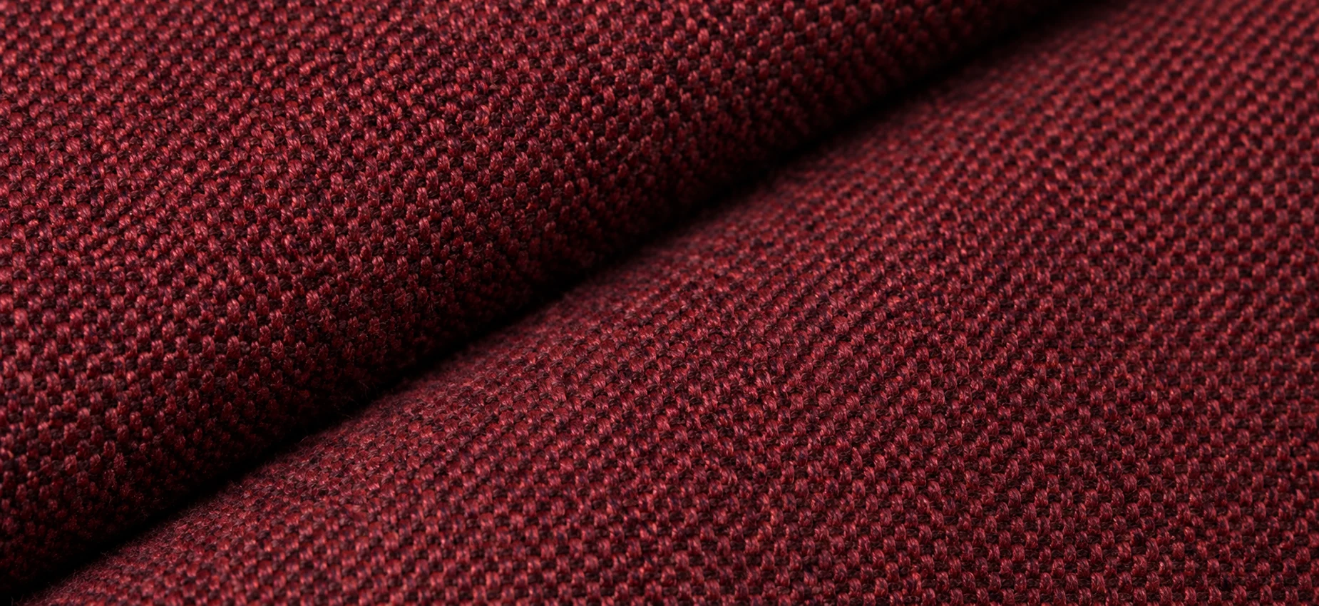Burgundy woven acoustic-friendly upholstery swatch