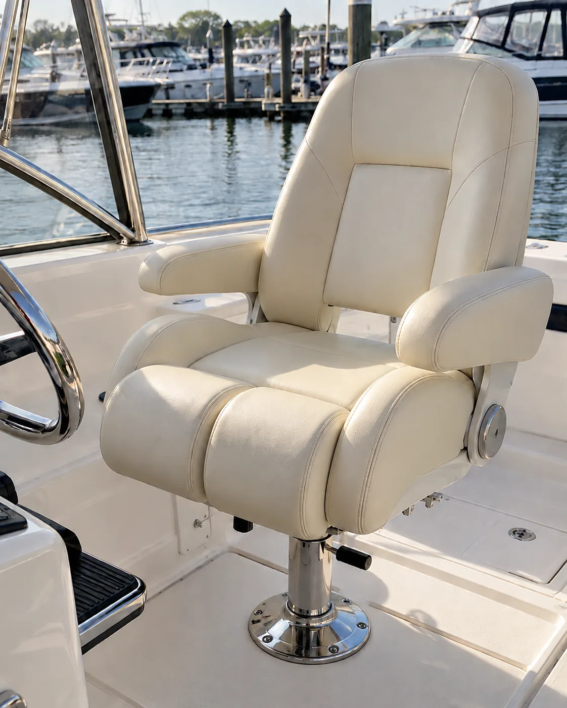 The same helm seat rebuilt and recovered