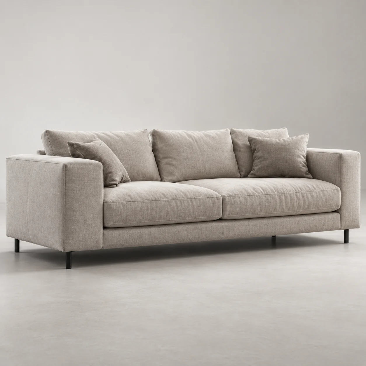 Cream upholstered B&B Italia sofa