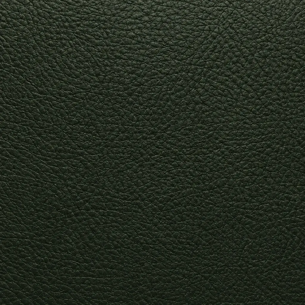 A flat swatch of dark green leather for a bar stool seat top