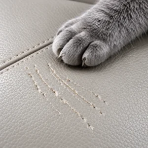 Cat Scratch Leather Repair in Chicago