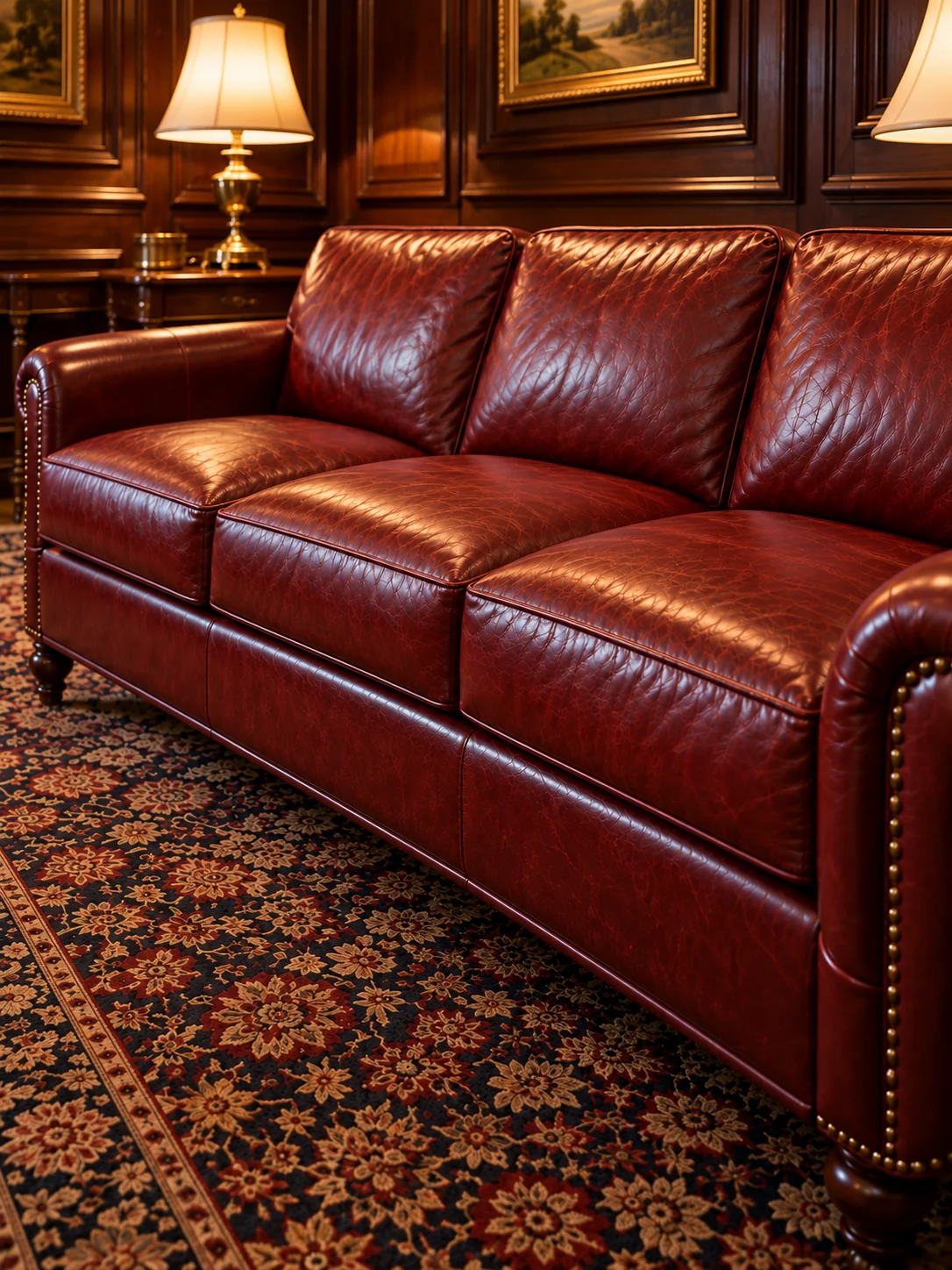 The rebuilt settee back in the clubhouse lounge, seats level