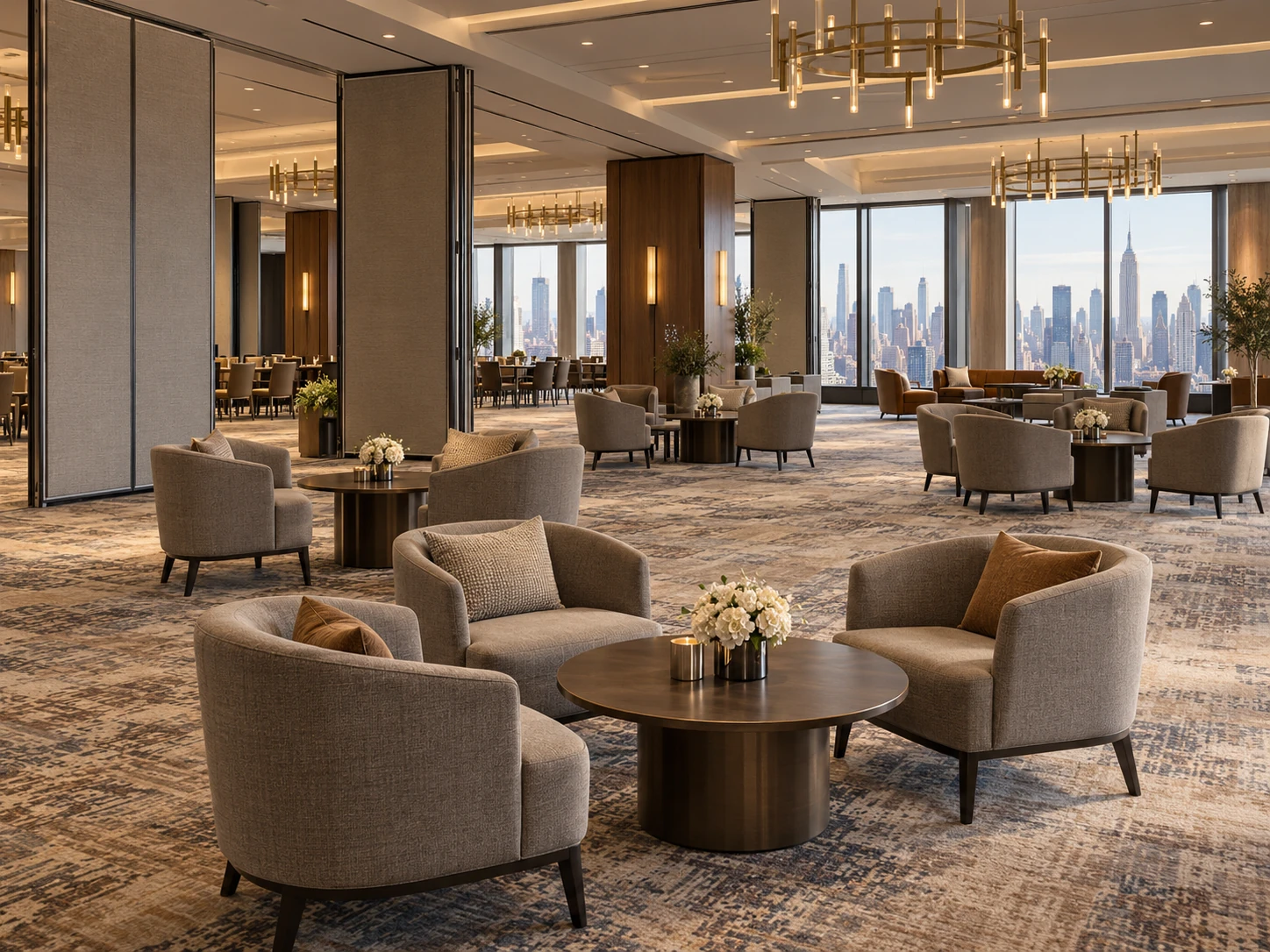 Breakout seating in a conference center