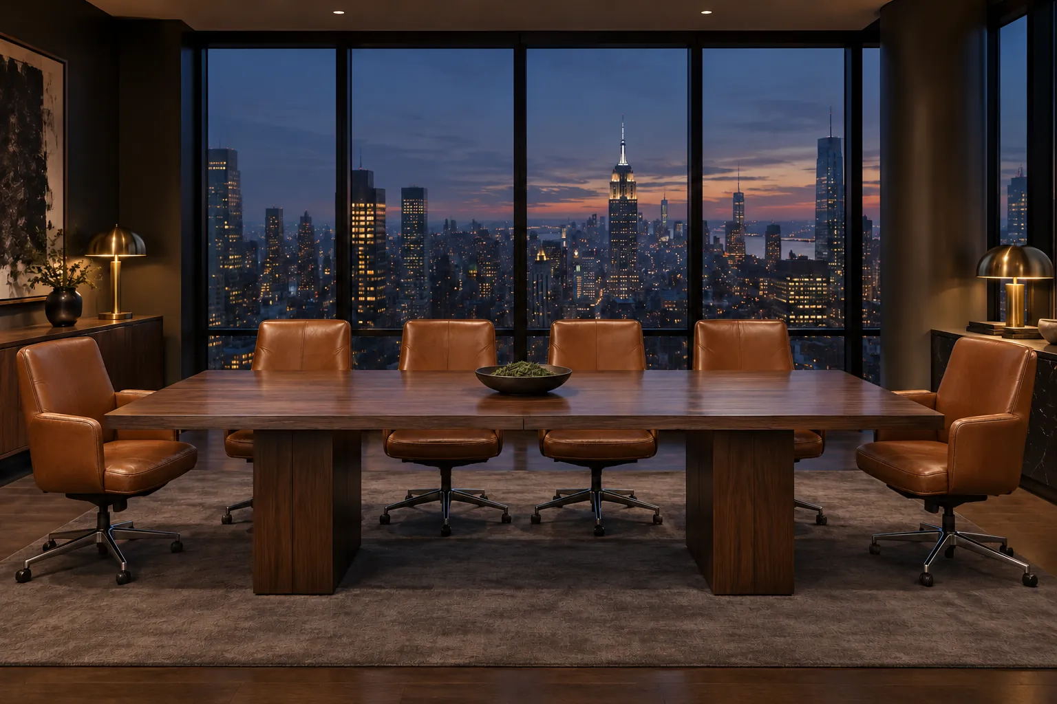 The same conference chairs after restoration, color even and the finish renewed