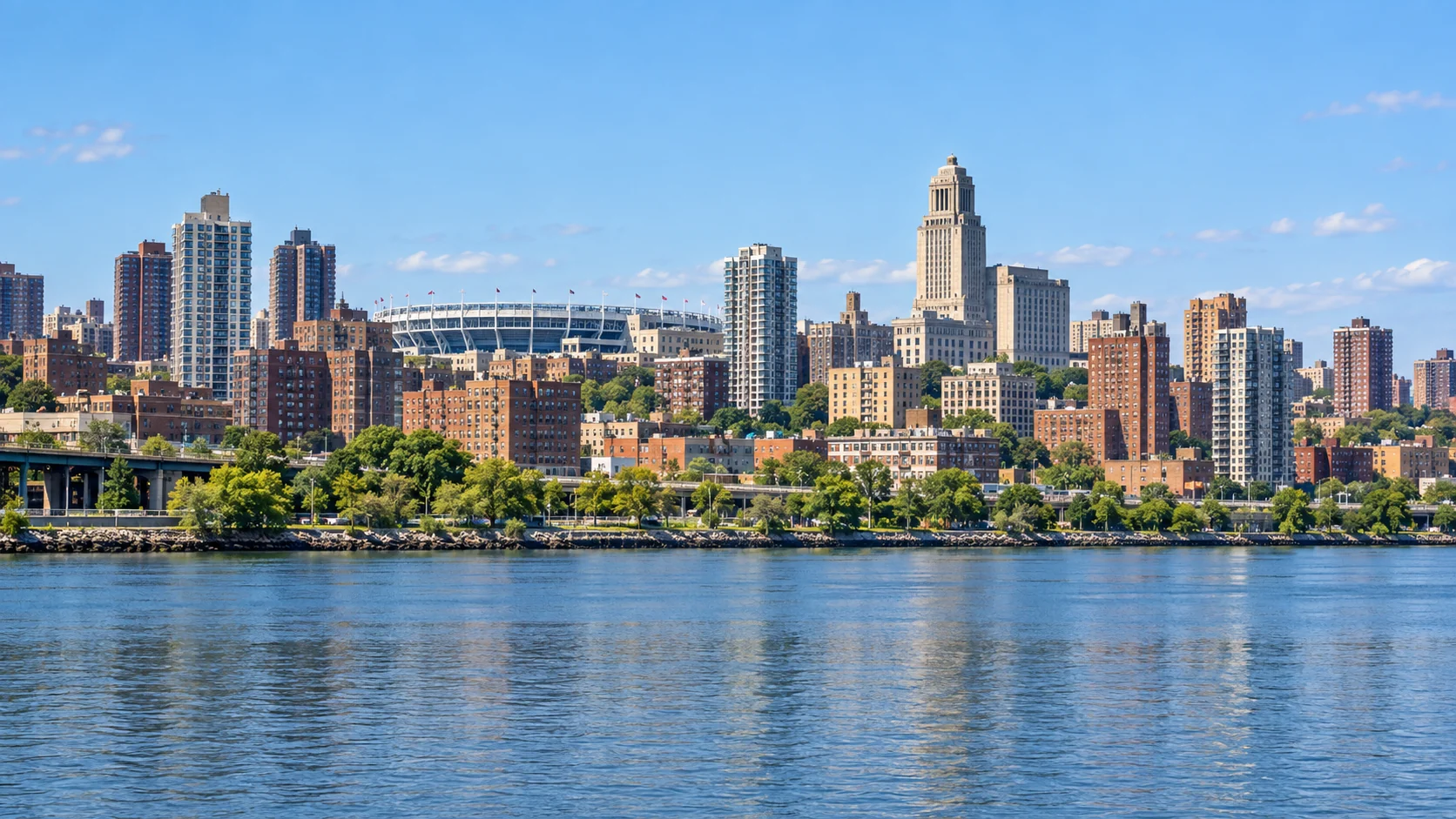 Brooklyn waterfront skyline