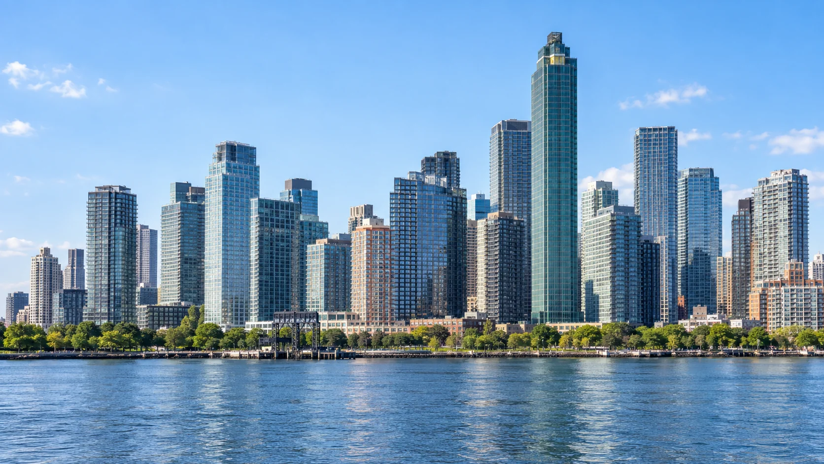Long Island City towers on the Queens waterfront