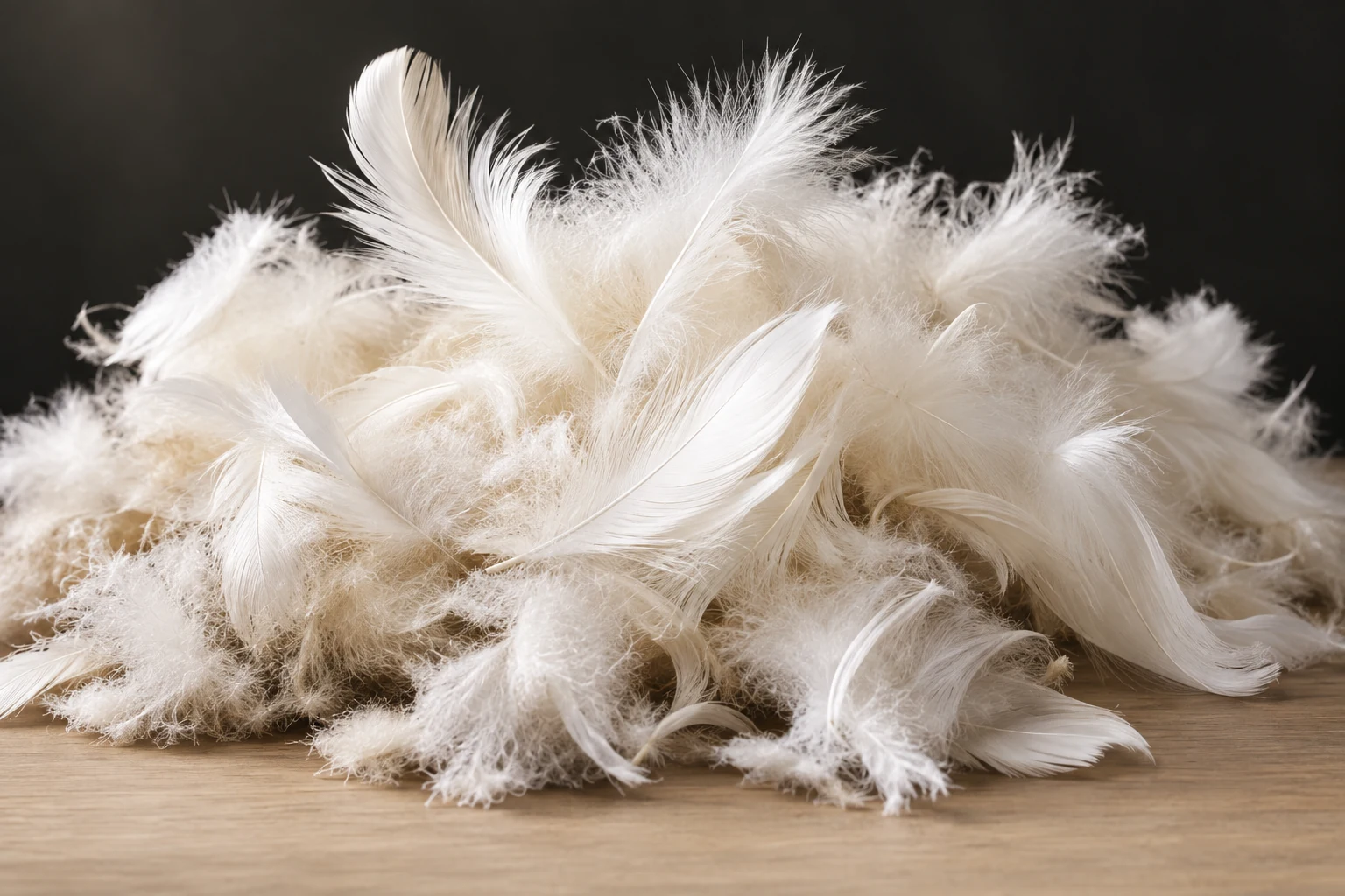 Feather and down fill for a soft couch cushion