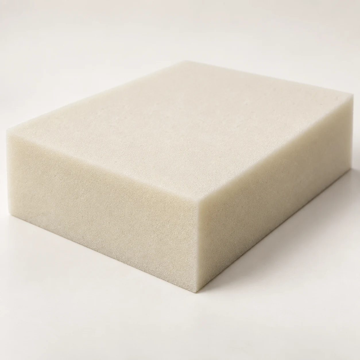 New foam seat pad core cut square to the measured opening