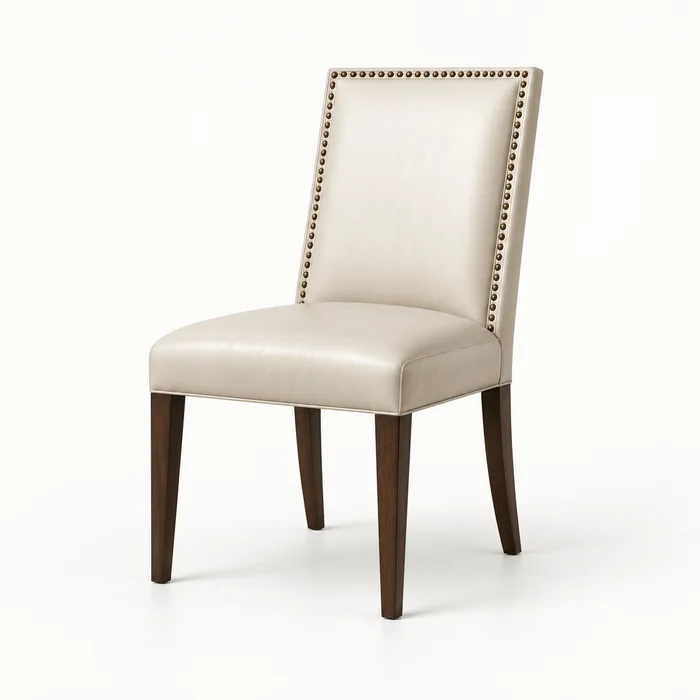 Ethan Allen leather dining chair