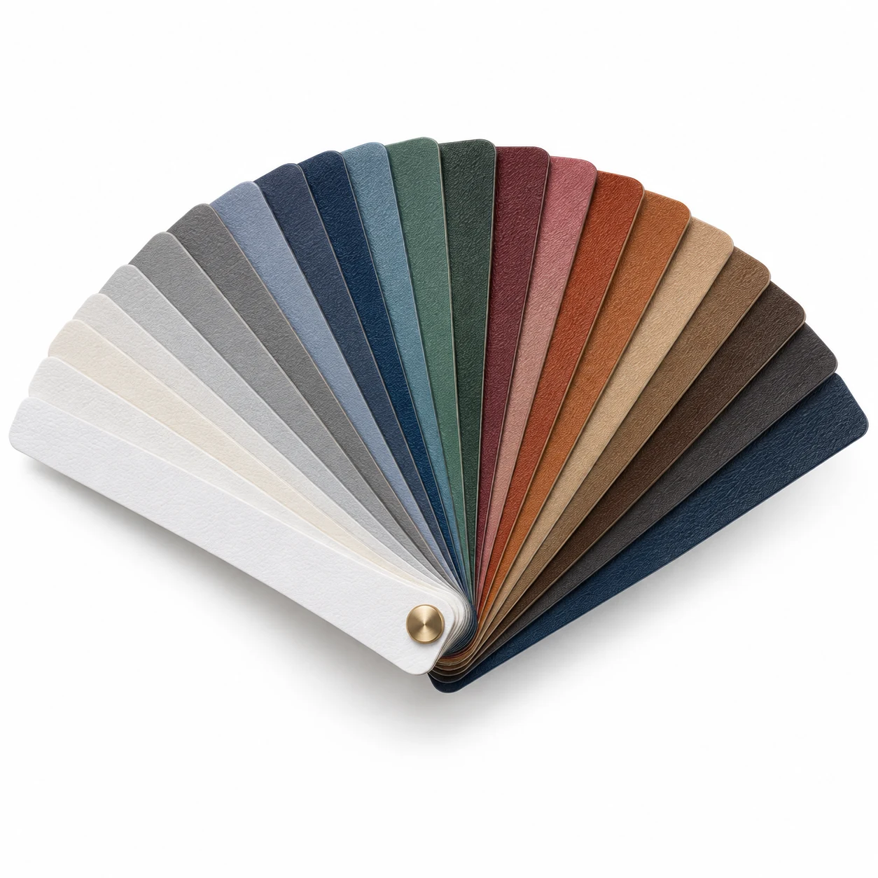 Fan deck of healthcare vinyl colours
