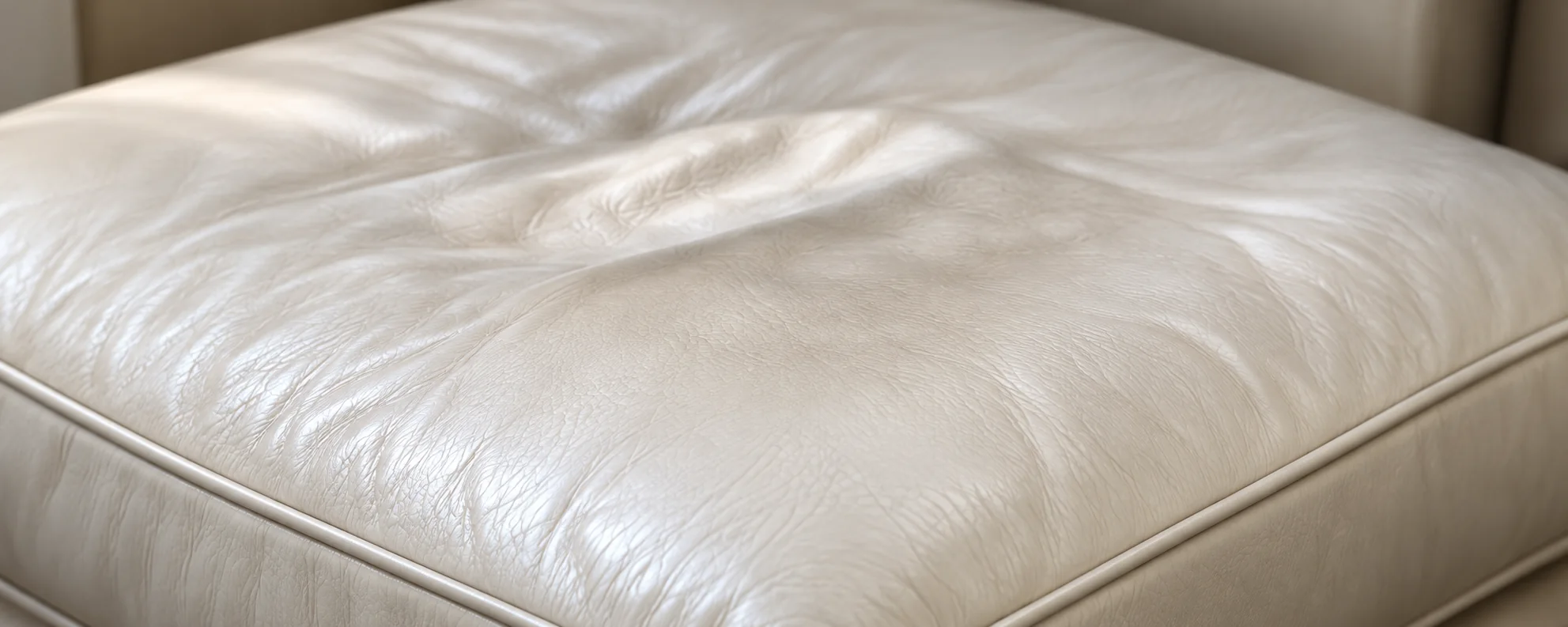 A cream Herman Miller cushion losing its support