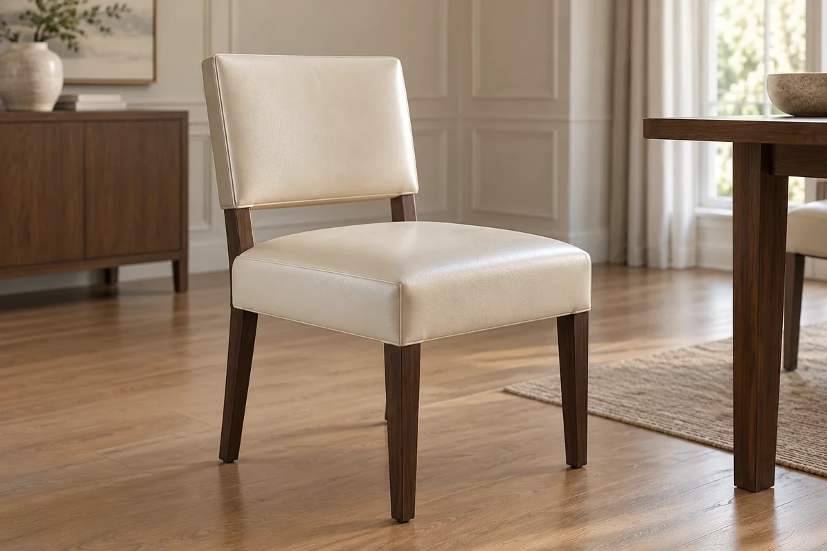 Leather dining chair