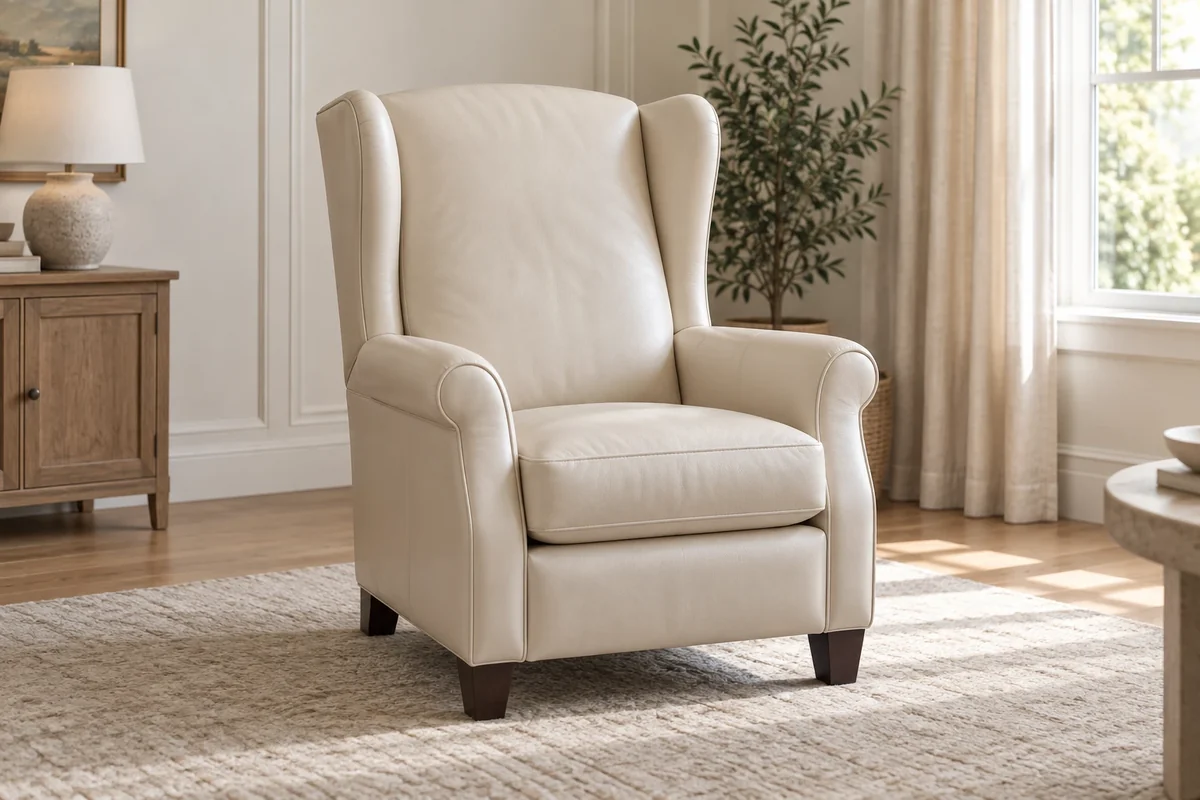 Leather recliner