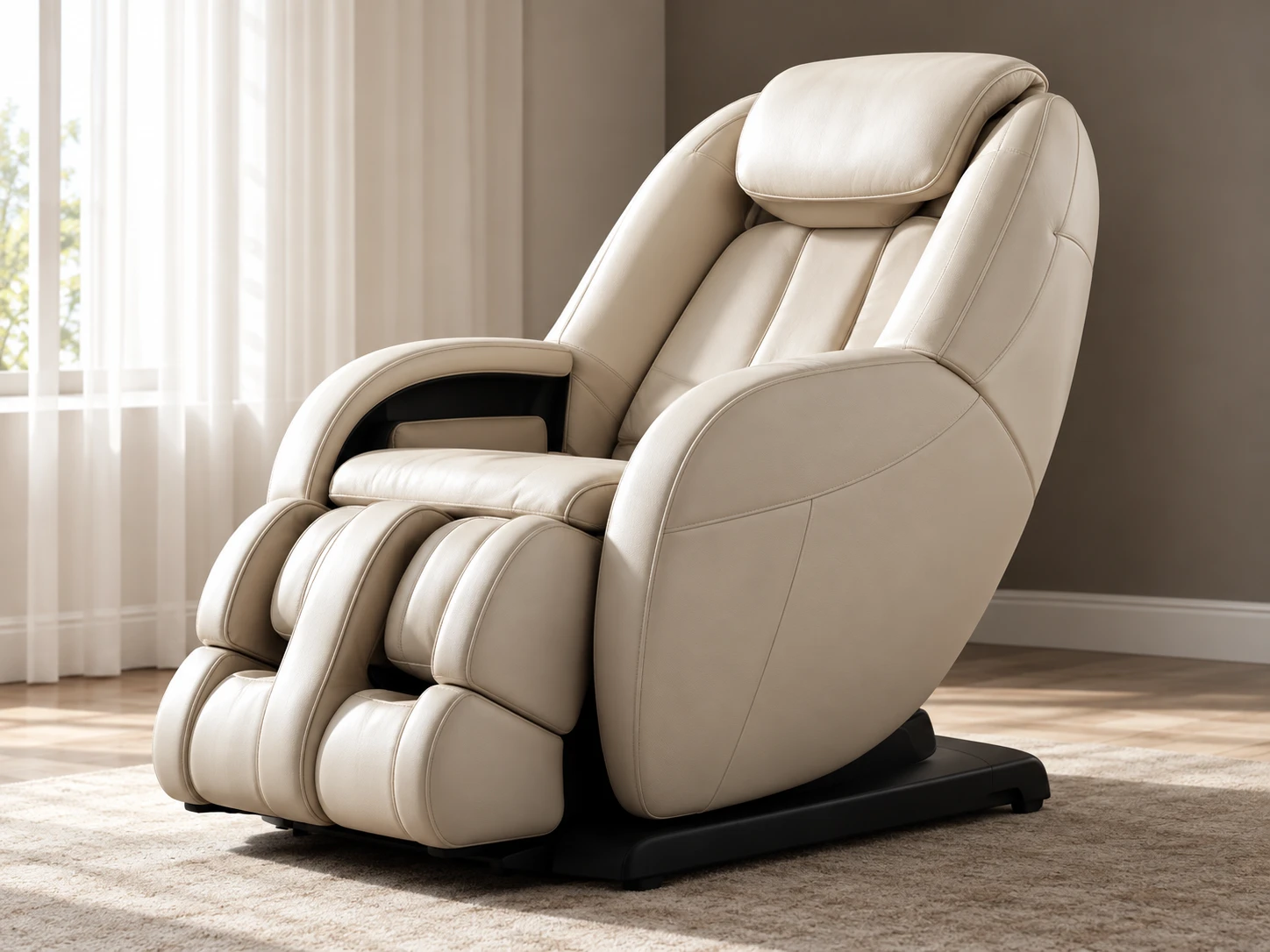 Leather massage chair