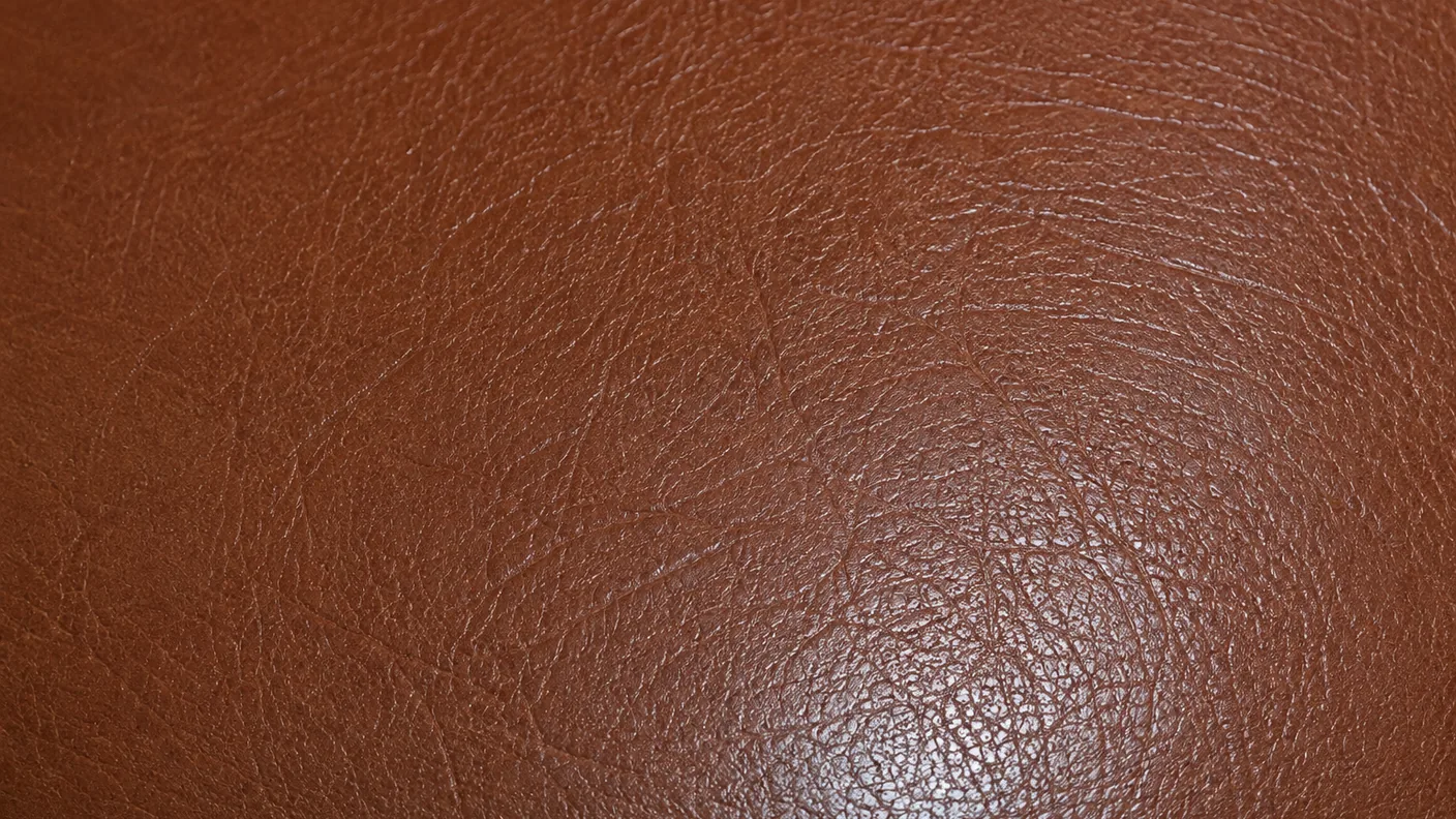Matte leather after a scuff repair