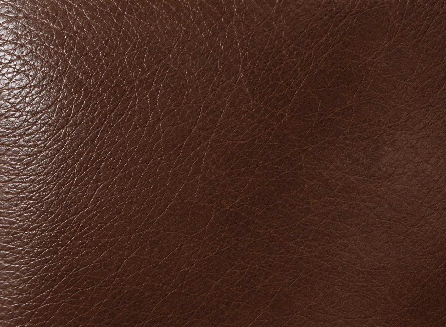 A chocolate brown leather swatch