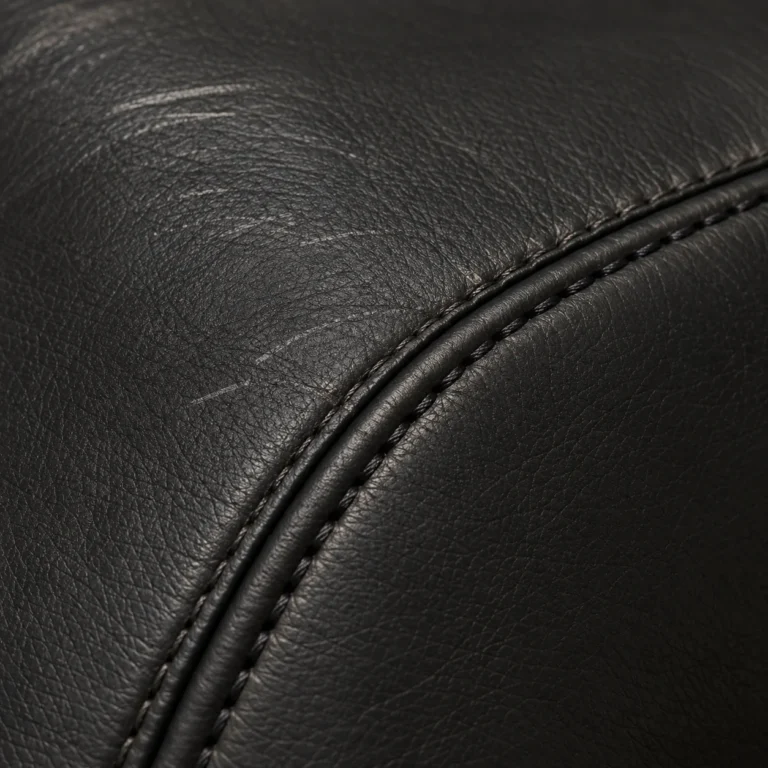Light scratch on leather