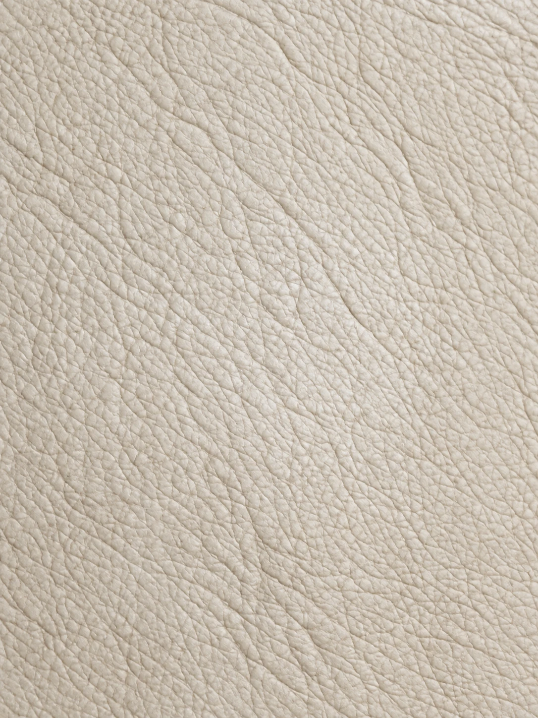 Close view of dry but undamaged cream leather grain