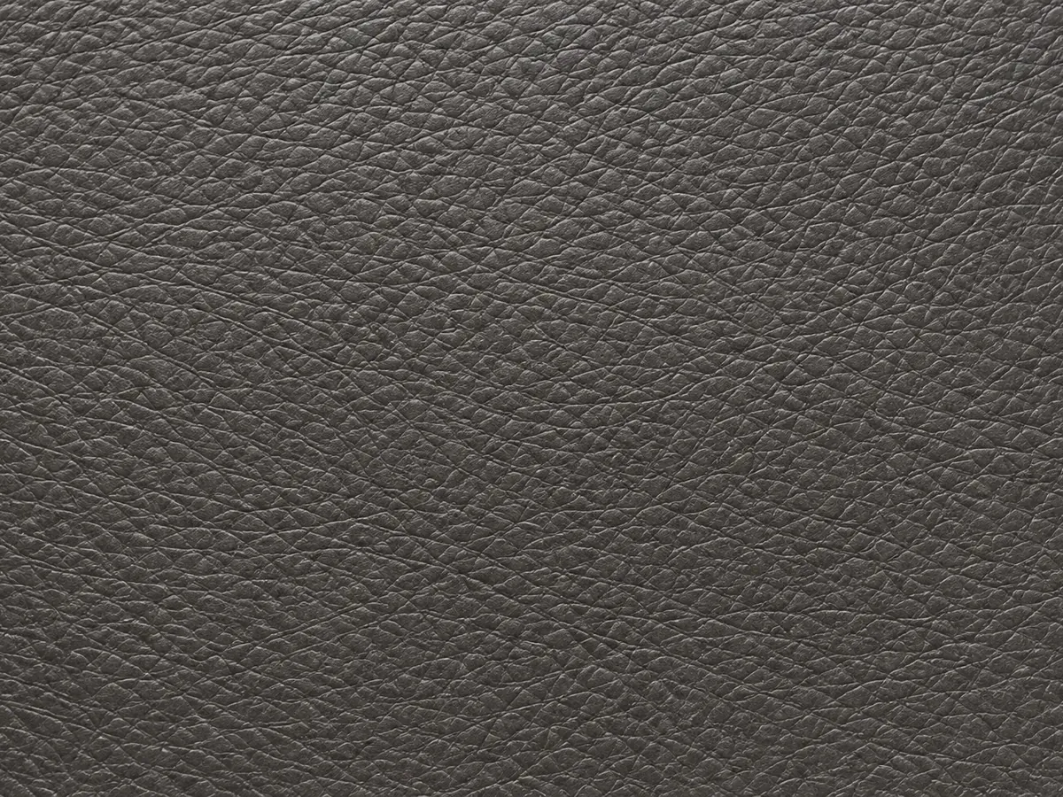 Grey upholstery leather with a fine natural grain running across the hide