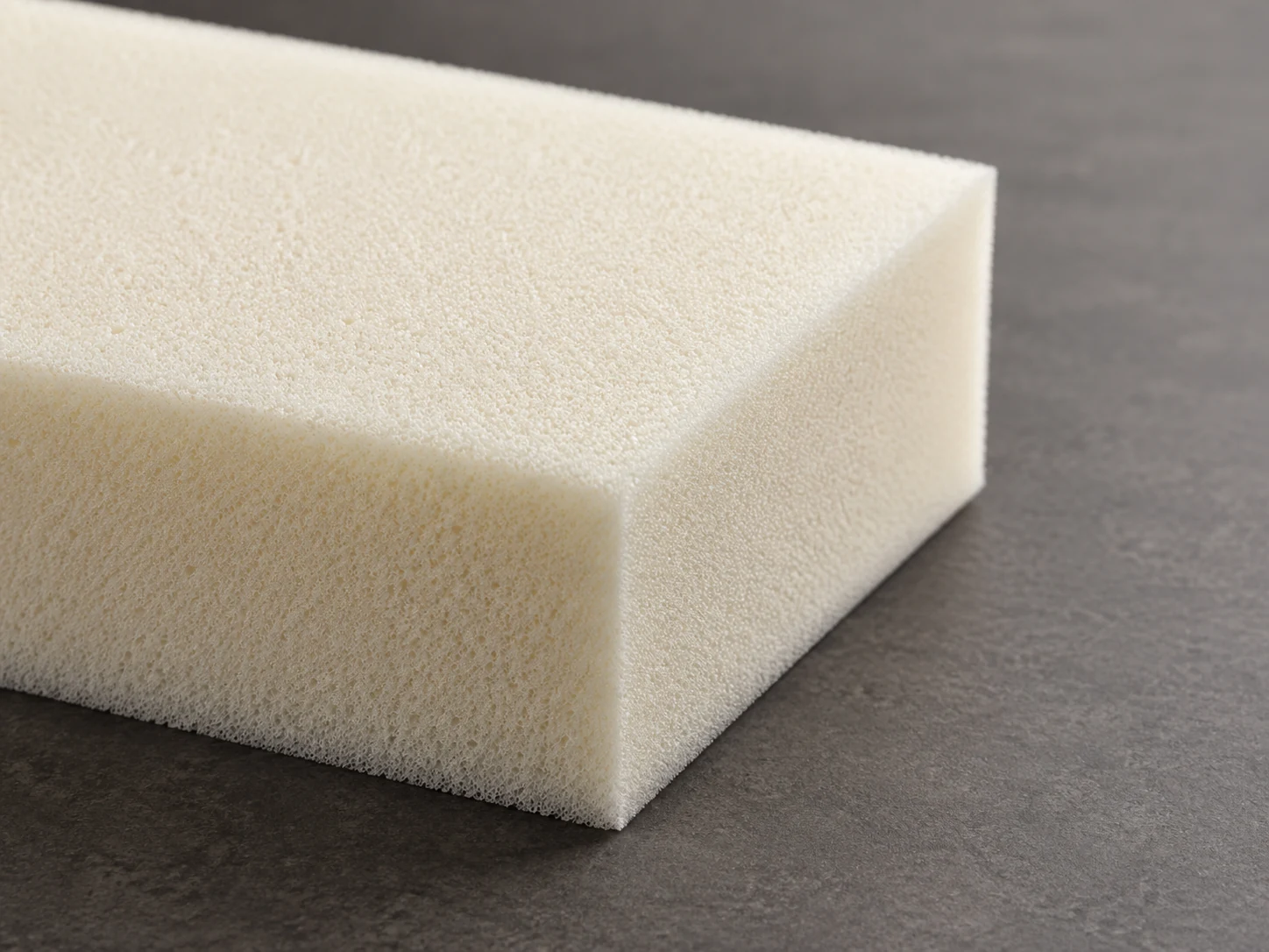 Premium foam block cut for a new seat cushion core