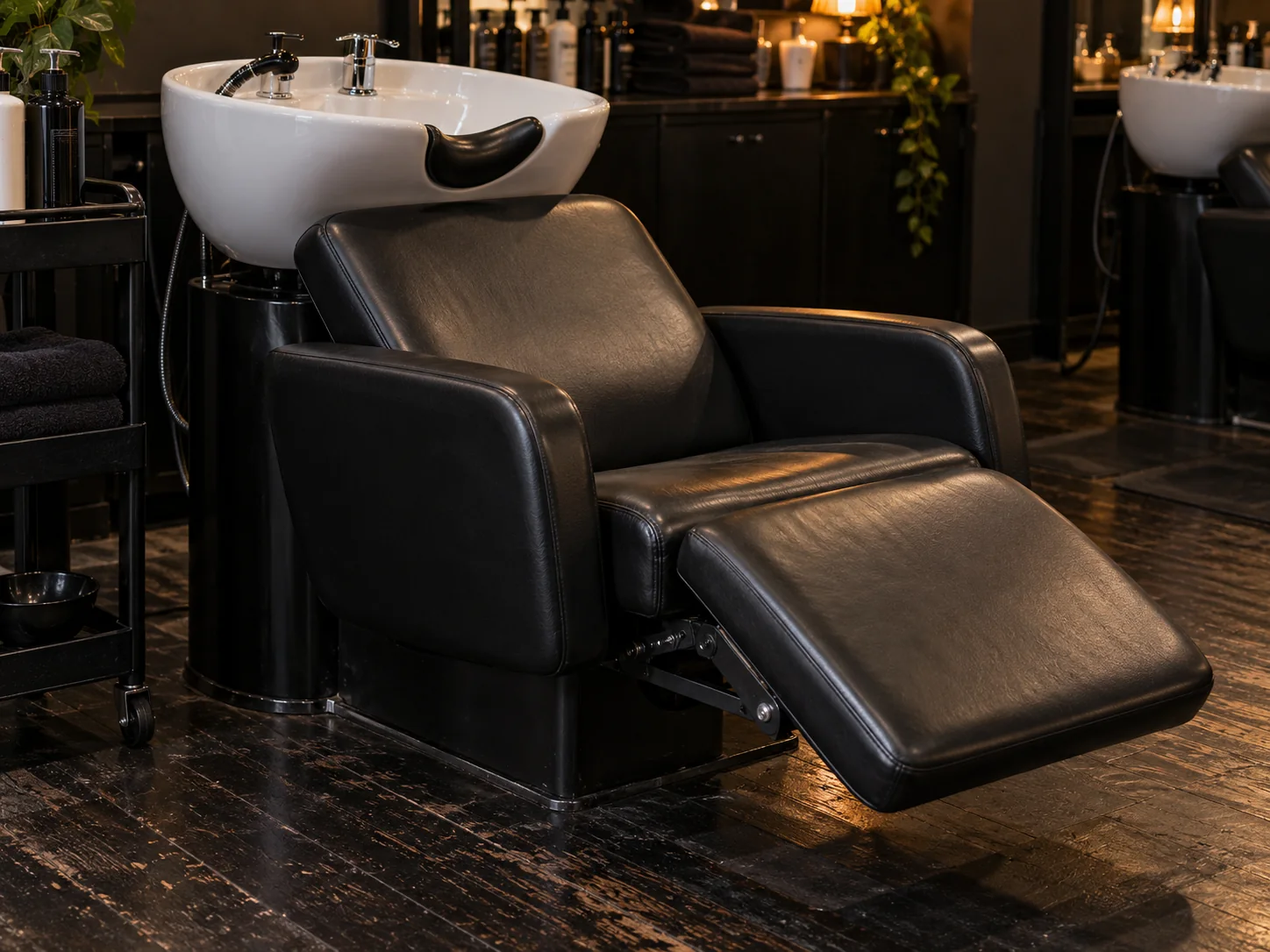 A backwash chair leg rest