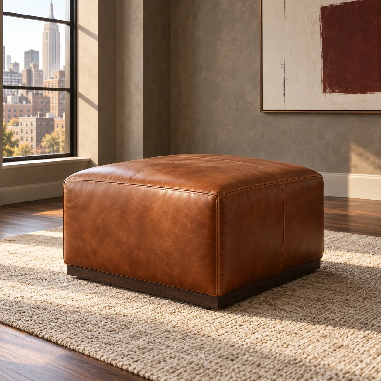 Staging ottomans ready for the next install