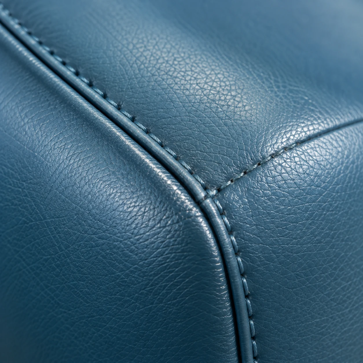 Stitch spacing detail on medical upholstery