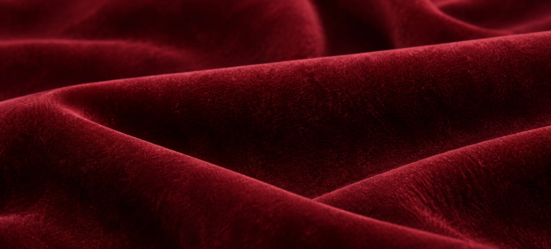 Deep red theater velvet swatch